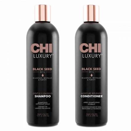 CHI Luxury Black Seed Oil Szampon 355ml+Odżywka 355ml