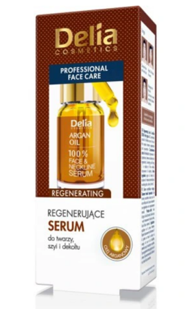 Delia Argan Serum do twarzy,szyi i dekoltu z olejkiem arganowym 10ml