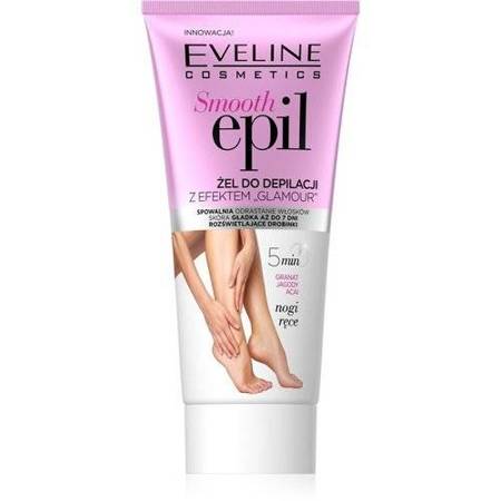 Eveline Smooth Epil Krem-Żel do depilacji z efektem Glamour 175ml nogi-ręce